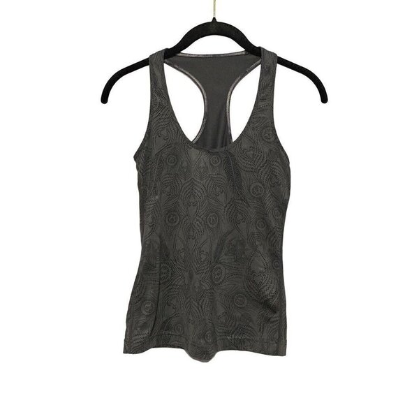 Lululemon Athletic Tank Women's Size 4 Black and Gray Racerback - Picture 1 of 7